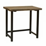 Alaterre Pomona 32"W Small Metal and Solid Wood Desk