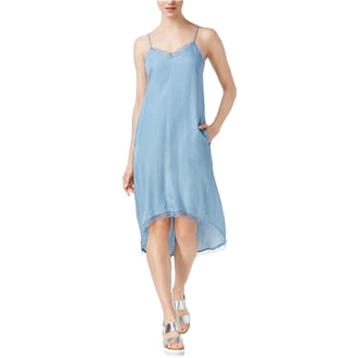 Rachel Rachel Roy High Low Slip Dress Light Wash L - Walmart.com