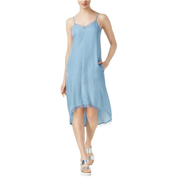 Rachel Roy Womens Lace High-Low Dress, Blue, Small