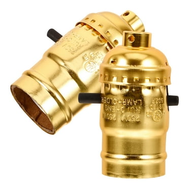 2 Pcs Switch Lamp Holder Lamp Parts Metal Lamp Socket Lamp Socket with Switch Light Fixture Light Socket E26