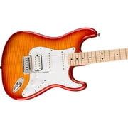 Squier Affinity Series Stratocaster FMT Electric Guitar, Sienna Sunburst, Maple Fingerboard, Brown