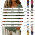 thumbnail image 3 of Delayuji Linen Tshirts For Women Short Sleeve with Button V Neck Lightweight Breathable Casual Blouse Beach Summer Tops Daily Wear, 3 of 7