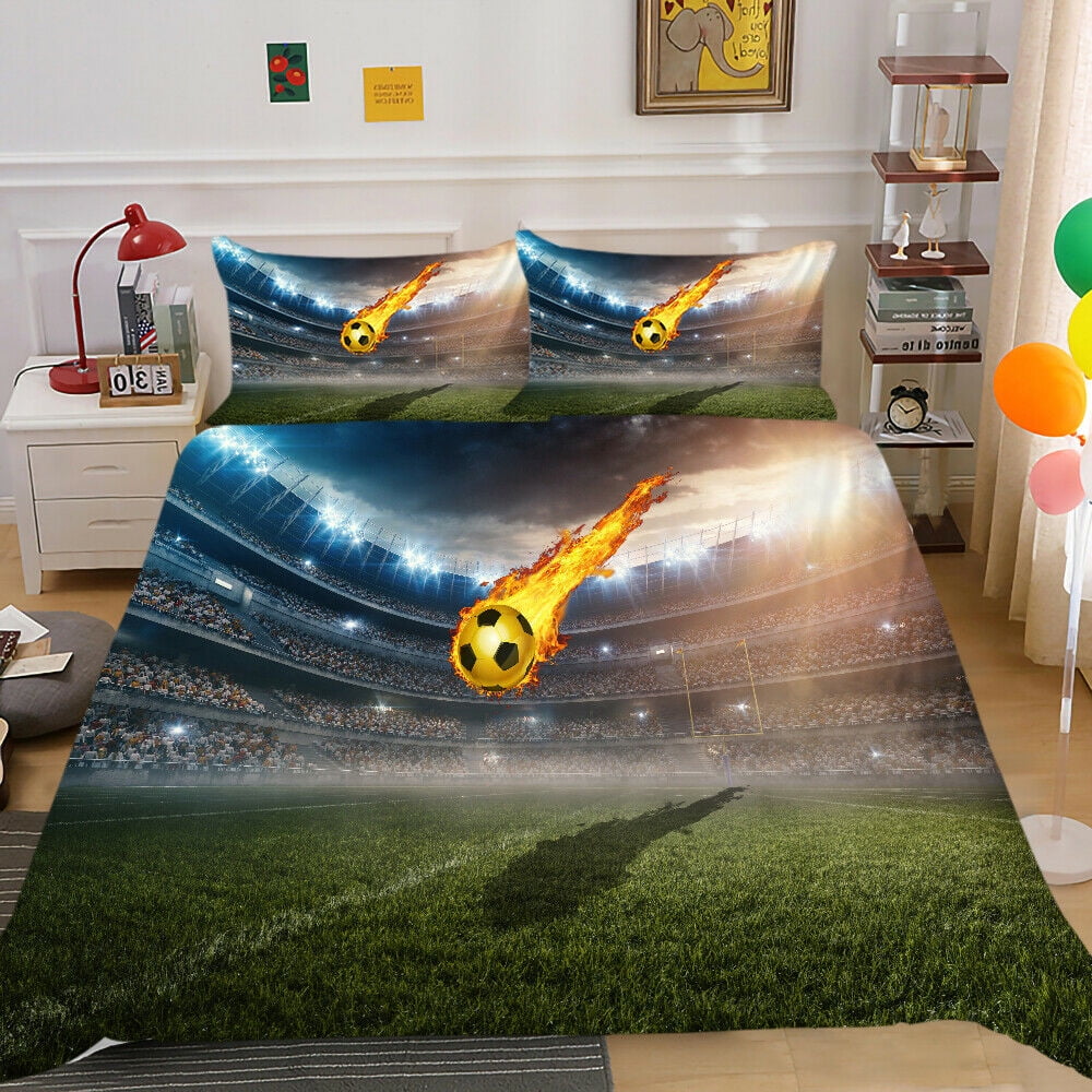 Football Field Bedding Set 2/3 Pcs Home Bed Clothes 3D Printed Creative