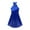 Royal Blue, variant on YiZYiF Womens Single Shoulder Strap Dance Leotard Dress Mesh Split Lyrical Dancewear