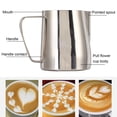thumbnail image 6 of YAHHU Professional 20 oz / 600ml Stainless Steel Milk Frothing Pitcher for Espresso Machines, Precision Spout Latte Art Cup for Steaming Milk, 6 of 9