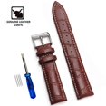 thumbnail image 1 of Correa de muñeca suave pulsera cómoda correa de reloj de cuero genuino 12/14/16/18/20/22/24mm correa de hebilla de reloj + herramienta Tan Jianjun unisex, 1 of 2
