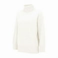 thumbnail image 2 of Women'S Loose Long-Sleeved Solid Color Sweater Classic Autumn and Winter Sweater White S, 2 of 6