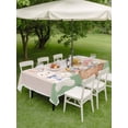 thumbnail image 3 of Happy Easter Outdoor Tablecloth - 60x84 Inch Rectangle Dining Table Cover, Cute Bunny Colorful Eggs Spring Flowers Green Waterproof Outdoor Table Cloth with Umbrella Hole & Zipper for Picnic/Patio, 3 of 7