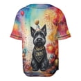 thumbnail image 2 of Hello 2025 Scottish Terrier Celebrates Happy New Year Firework Balloon All Over Print 3D Baseball Shirt Scottie Dog Lover Gifts Softball Sport - 02024, 2 of 6