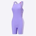thumbnail image 4 of OGLCCG Girls Boyleg One Piece Athletic Swimsuits Sleeveless Sport Competitive Bathing Suit Summer Racerback Swimwear for Teens Girl 5-15 Years, 4 of 6