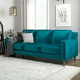 thumbnail image 2 of DHP Bryanna 3 Seater Sofa , Green Velvet, 2 of 14