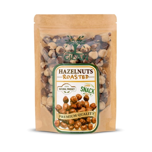 Gilnar Roasted Hazelnuts / Filberts, Unsalted, No Shell, 8 oz