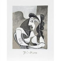 Pablo Picasso 22597 Femme Accoudee au Fauteuil- Lithograph on Paper 29 In. x 22 In. - Black- White