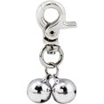thumbnail image 4 of Guardoinrt 2pack/lot Clear And Crispy Sound Dog Bell Collar Charm Fun For Everyone Convenient And Portable Silver+Gold, 4 of 6