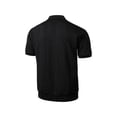 thumbnail image 4 of KIHOUT Men's Cable Knit Jacquard Polo Shirt, Stretch V-Neck Collar Short Sleeve Casual & Business Top, 4 of 7