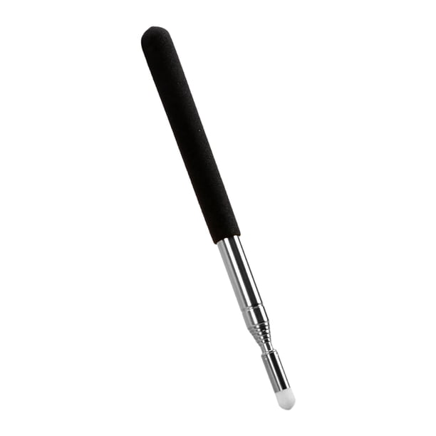 Eigraketly Pizarra ligera y portátil, palo de enseñanza escolar, puntero telescópico retráctil para profesores Material de laboratorio negro