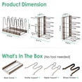 thumbnail image 3 of Pot Rack Organizer, 8-Tier Pots and Pans Storage Rack for Kitchen Organization and Storage, Adjustable Pot Lid Rack and Pot Rack, Pots and Pans Lid Organizer with 3 DIY Methods, 3 of 7