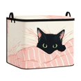 thumbnail image 5 of Cute Cat Print Foldable Storage Bin, Large Capacity Fabric Organizer Box for Clothes Toys Blankets Household Bedroom Tidying, 5 of 6