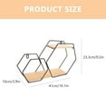 thumbnail image 2 of SHOWERORO Vertical Wall Shelf Storage Black Metal Floating Design for Homeowners 1Pcs, 2 of 6