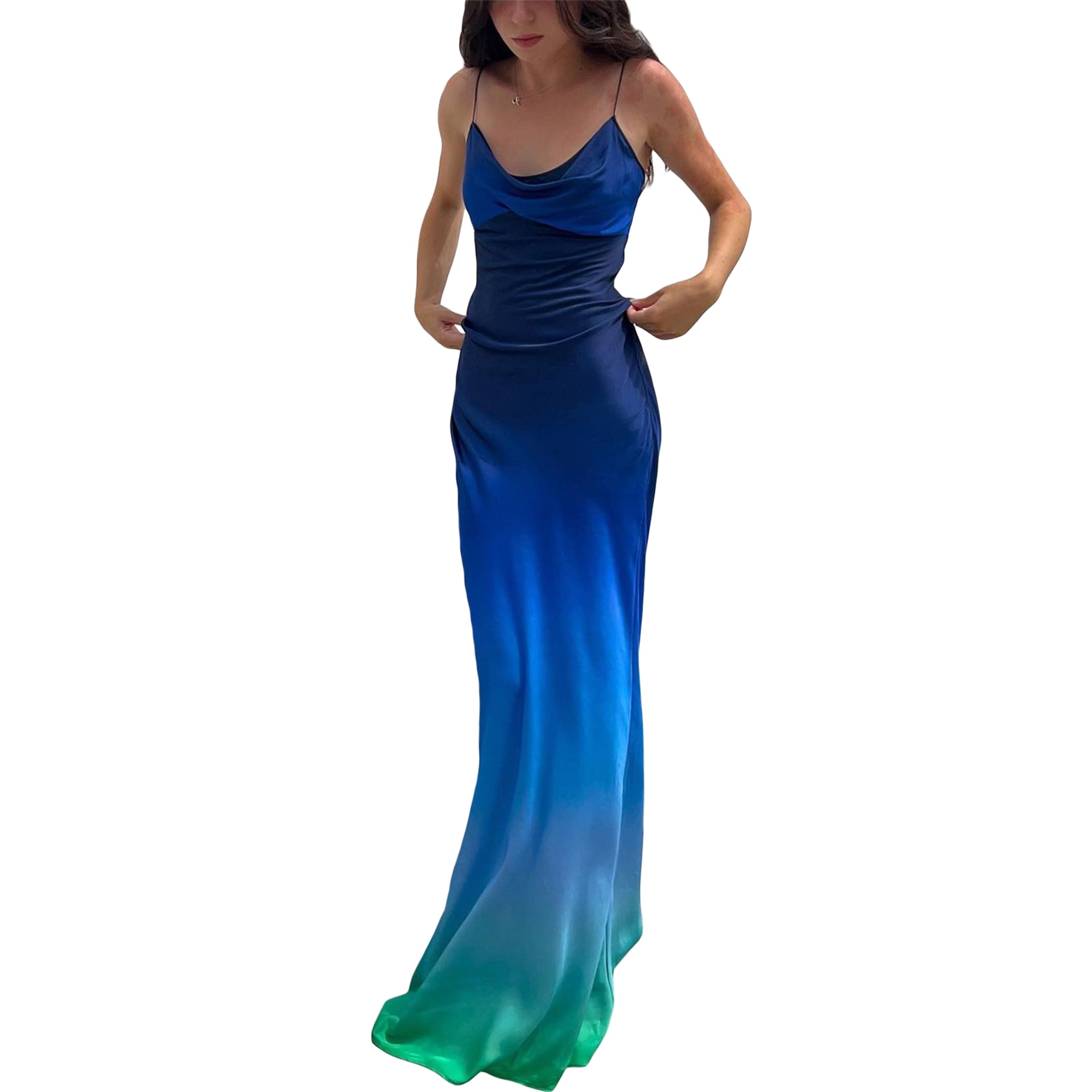 Blue gradient dress discount