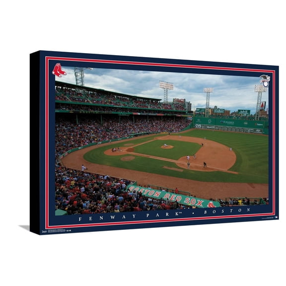 MLB Boston Red Sox - Fenway Park 15 Canvas Wall Poster, 14.725" x 22.375"