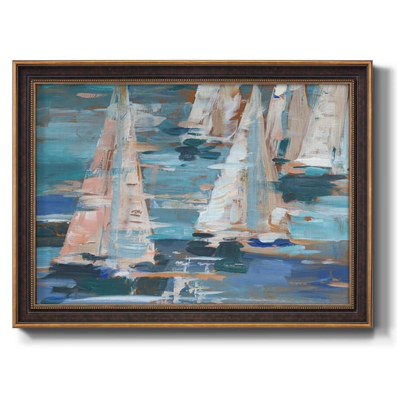 Pop Regatta I Premium Framed Canvas- Ready to Hang