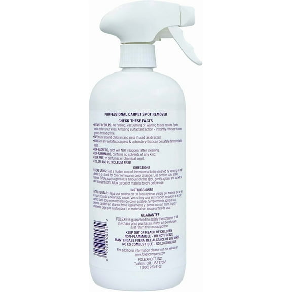2 Pack Professional Carpet Cleaner Spray - Pet Spot Remover, 34OZ
