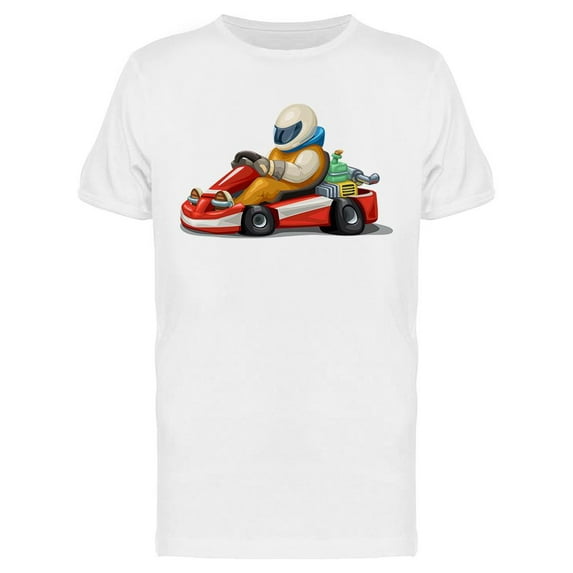 Karting With Driver T-Shirt Men -Image by Shutterstock, Male x-Large