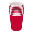 thumbnail image 1 of Kearding 50 unids/set exquisitos vasos de papel artesanales ingredientes seguros durabilidad estimulación Color vasos de papel para fiestas Mostrada Rojo rosa brillante, 1 of 6