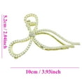 thumbnail image 2 of Large Hair Claw Clips for Women Girls Handmade Sparkling Bling Pearl Metal Golden Strong Holding Hair Clip for Thin or Thick Hair, 2 of 4