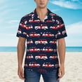 thumbnail image 5 of London Symbol Black Cab Men's 3d Print Casual Button Down Shirts, Novelty Hawaiian Short Sleeves 3xl, 5 of 8