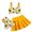 a-27Yellow14, variant on FINALGANG Girls Kids 3 Piece Swimsuit Set With Sunflower Print Ruffle Strap Top Bottom High Waist Skirt For Beach Swimming Pool Parties Summer Vacation Yellow 3-4 Years