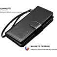 thumbnail image 6 of NJJEX Wallet Case for iPhone 11 XI, for iPhone 11 Case (6.1"), [9 Card Slots] PU Leather ID Credit Holder Folio Flip [Detachable] Kickstand Magnetic Phone Cover & Lanyard for iPhone 11 2019 - Black, 6 of 7