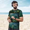 thumbnail image 4 of Wukai Jelly Fish Print Men's Short-Sleeved Mesh T-Shirt,Quick-Dry Short Sleeve Workout T-Shirt-6X-Large, 4 of 8