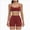 A10-Wine, variant on Two Piece Casual Workout Sets for Women Athletic 2 Piece Summer Outfits Lounge Matching Sets Clothing,Fitness(Green,L)