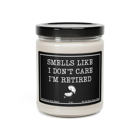 Retirement Gift, Funny Retirement Candle from Coworker and Friends