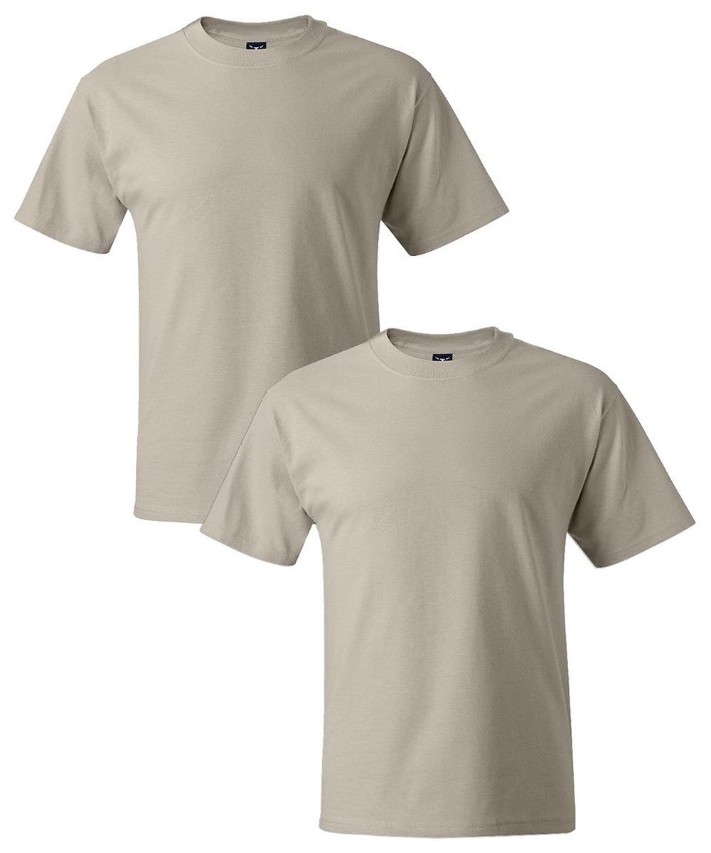 Hanes Mens Short Sleeve Beefy T Pack Of Walmart Com