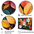 thumbnail image 3 of Designart "Wilderness Collage Of Abstract Leaves" Leaves Floater Framed Wall Art Prints, 3 of 5