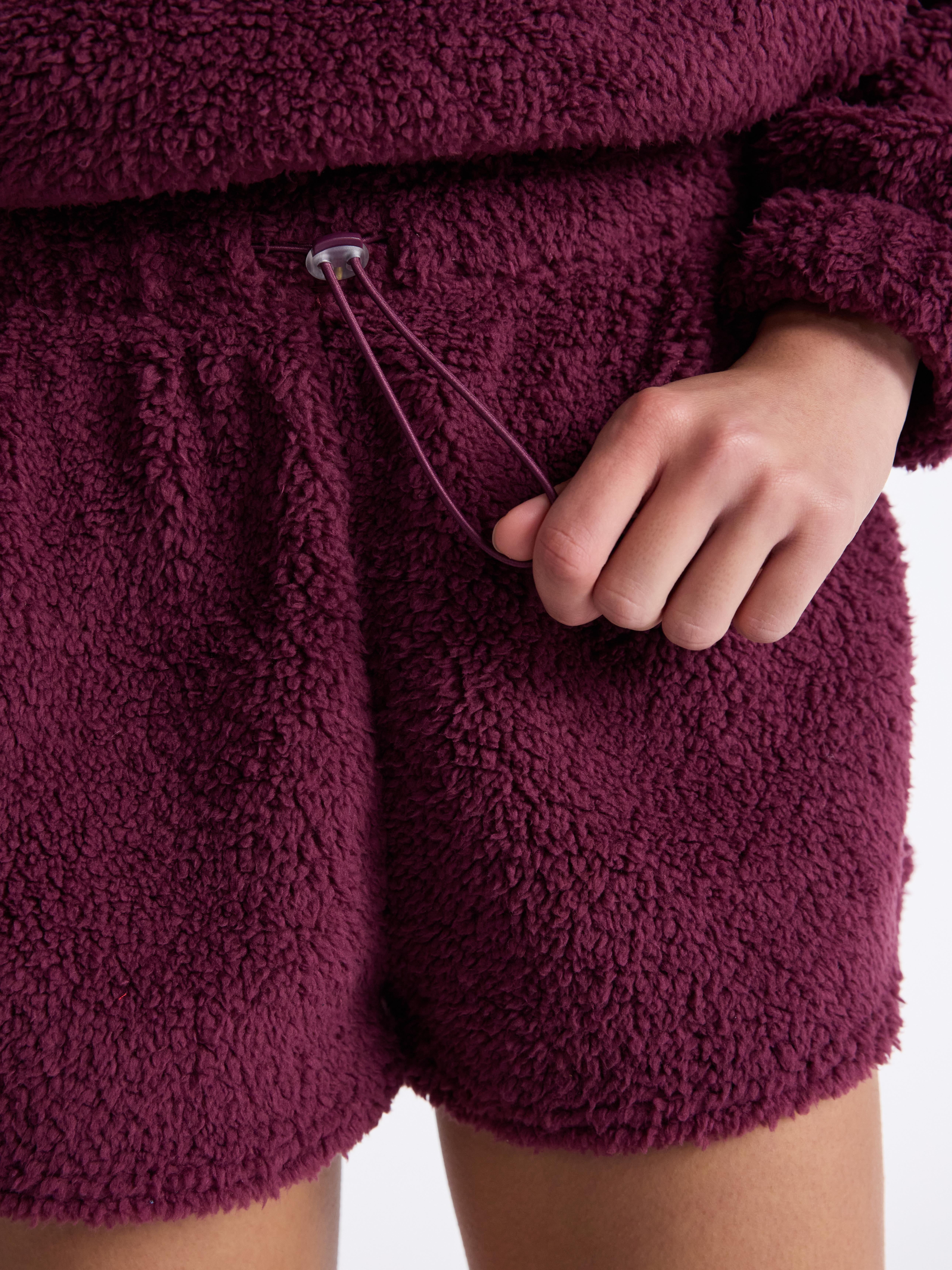 No Boundaries Plush Bungee Cord Shorts, Women's