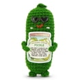 thumbnail image 1 of Figura de juguete OASSIE Emotional Support, minipepinillo, ganchillo, 12 x 6 cm, 1 of 8