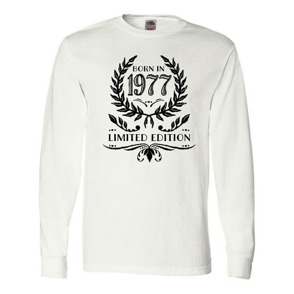 Inktastic Born in 1977 Limited Edition Long Sleeve T-Shirt