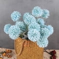 thumbnail image 6 of Artificial Chrysanthemum Ball Flower Bouquet Simulation Decor for Autumn wedding decoration Flower blue, 6 of 7