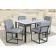 thumbnail image 3 of Comedor Soria MOBILKRAFT Modelo Soria Rectangular Estilo Contemporaneo color Negro y Gris, 3 of 4