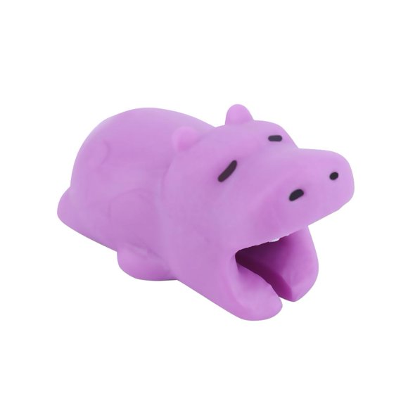 Peggybuy Bite Cartoon Animal Cable Protector Cord Wire Protection Cable Winder (B)