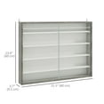 thumbnail image 3 of HOMCOM 5-Storey Wall Shelf Display Cabinet, Shot Glass Display Case, 3 of 10