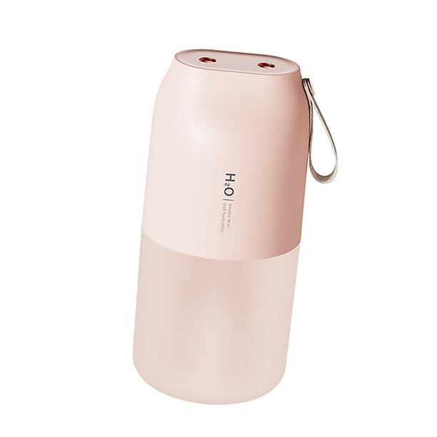 Inteprter Humidificador inalámbrico de plástico, 2000mAh, funciona con pilas, cc 5V, 1A, difusor de interfaz tipo C, generador de niebla para coche y Humidificadores Rosado Inteprter HA002978-02B