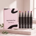thumbnail image 3 of Water Nail Polish Pen Set, 5 Colors Air Dry Nail Art Pens, No UV Lamp Needed, Quick-Drying & Vibrant Color Payoff, Portable Nail Art Studio for Teens, Perfect for Gifting, 25ml Each, Style G, 3 of 8