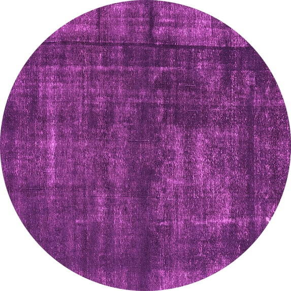Ahgly Company Indoor Round Oriental Pink Industrial Area Rugs, 5' Round