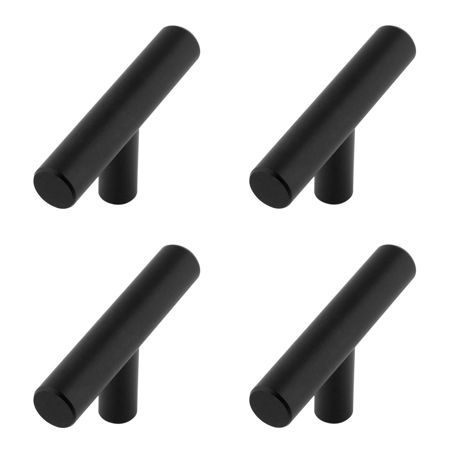 Era Rounded T Knob 4-Pack Matte Black