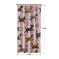 thumbnail image 5 of Dogs with Pioneer Flower Shower Curtain 36"x72" ,Bathroom Decorative Shower Curtains Set with 12 Hooks,Modern Waterproof Washable Shower Curtain, 5 of 6